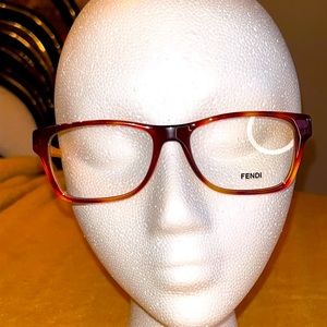 FENDI optical glasses Brown & Yellow
